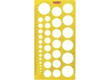 Brunnen 1049790 Kreisschablone 254 X 130 Mm Arancione