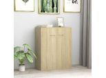 Vidaxl Credenza Rovere Sonoma 60X30X75 Cm Materiale A Base Di Legno