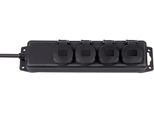 Distributore Di Prese Brennenstuhl IP44 A 4 Vie Nero 2M H07RN-F 3G1,5, 1159960