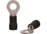 Quadrios 22C453 Capocorda Ad Anello Sezione (Max.)=4,0 Mm² Foro-Ø=6,5 Mm Parzialmente Isolato Nero 1 Set (22C453)