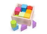 Bigjigs Baby First Set Di Cubi In Legno 17 Pezzi