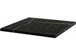 Piano Quadrato Laminato 70 X 70 Cm In Marmo Nero - Oviala Haussmann