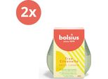Bolsius - Vera Citronella - Candela Per Patio - Verde - Confezione Risparmio - 2 Pezzi