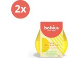 Bolsius - Vera Citronella - Candela Da Patio - Giallo - Confezione Risparmio - 2 Pezzi