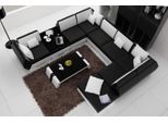 Xxl Zona Giorno Divano In Pelle Design Tappezzeria Set Divano Angolo Divano Grande +Usb