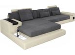 Divano Divano Angolo Mobili Imbottiti Soggiorno L-Forma Moderna Design Tessuto Tessuto