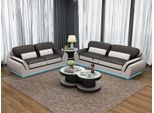 Divano In Pelle Con Set Di Divani Usb Nuovo Set 3+2 Posti Design Divano Moderno G8038C