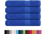 Vidaxl Asciugamani 4 Pz. Blu 100X200 Cm 360 G/M² 100% Cotone