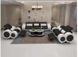 Divano In Pelle Divano Set Di Divani 3+2+1 Posti Design Divano Moderno G8035E