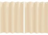 Vidaxl Tende Oscuranti Con Anelli 2 Pezzi Crema 140 X 140 Cm