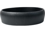 Vivanno Vaso Da Fiori In Fibra Di Vetro Eryna, Antracite Opaco - 30X8 Cm