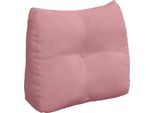 Vidaxl Cuscino Schienale Rosa 60 X 24 X 50 Cm In Velluto