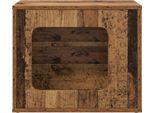 Vidaxl Casetta Per Gatti In Legno Recuperato 51 X 30 X 42 Cm Materiale A Base Di Legno