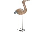 Statuetta Decorativa Di Uccello Per Un Design Elegante Di Casa E Giardino Con Legno E Metallo