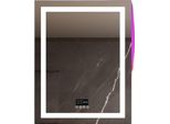 Specchio Da Bagno Musica - 70X90Cm - Illuminazione Led - Antiappannamento - Sensore Tattile - Retroilluminazione Rgb - Bluetooth - Impermeabile IP56 - Cornice In Alluminio - Bagno E Trucco