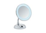 Wenko Specchio Cosmetico Make-Up 3 Ingrandimenti Vano Illuminazione Led Style Cromo