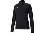 Puma Teamliga Quarter-Zip Football Shirt Donna Nero Taglia Xl