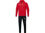 Jako Tuta Da Jogging Da Donna Base Con Cappuccio, Colore:Rosso, Taglia:42