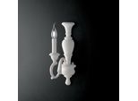 Fiorenza Applique In Legno Bianco Shabby 1 Luce .12 P.21 BL172-AP1-BCO