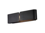 Hug Applique Con Diffusore Taglio Laser In Ferro Laccato Nero 2 Luci .45 P.10 BL316-AP2-NR