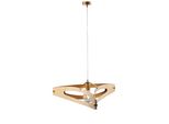 Onyx Sospensione Con Diffusore Taglio Laser In Ferro Laccato Nero E Rifiniture Ottone Brunito Con Dec. Oro Antico E Cavo Elettrico Regolabile 1 Luce