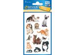 Avery Zweckform® 53574 Z-Design 53574, Adesivi Per Bambini, Gattini, 3 Fogli/36 Adesivi