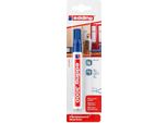 Edding 4-3000-1-1003 3000 Pennarello Permanente - Ricaricabile, 1,5 - 3 Mm, Blu, Confezione In Blister