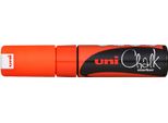 Marcatore A Gesso Uni-Ball Chalk PWE-8K, Arancione Neon, Punta A Cuneo
