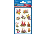 Avery Zweckform 4050 Avery Zweckform® Z-Design 4050, Adesivi Natalizi, Composizioni Floreali, 2 Fogli/22 Adesivi
