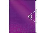 Organizer Leitz Wow, Din A4, Pp, 6 Cartelle, Viola