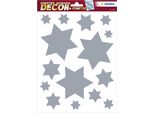 Herma Decor Decalcomania Per Finestra Stelle Argento