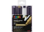 Uni-Ball Pigmentmarker Posca (PC-8K), 4Er Etui