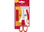 Faber-Castell 181550 Forbici Da Cancelleria Universale Taglio A Zig Zag Rosso