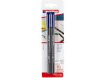 Penna In Fibra Edding 1200 Blu (Blister Da 2)