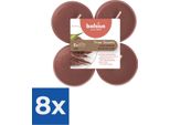 Bolsius Maxi Tea Lights True Scents Oud Wood 8 Pezzi