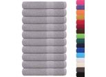Vidaxl Asciugamani 10 Pz. Grigio 100X200 Cm 360 G/M² 100% Cotone
