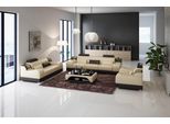 Set Di Divani Couch Upholstery Sofa 3+3 Complete Set Design Leather 2Pcs.