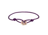 Armband Liebeskind Berlin "Schmuck Geschenk Nylonarmband Lora", RoséGoldfarben, Lila, ArmbäNder, Damen, 21Cm, Edelstahl Nylon, Edelstahl, Nylon, Armband