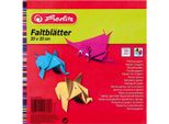 Herlitz Origami Faltbl„Tter, 200 X 200 Mm, Farbig Sortiert