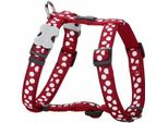 Pettorina Per Cani Red Dingo Style Sports White Dots 37-61 Cm