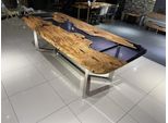 Tavolo Da Pranzo In Resina Epossidica Tavolo Da Cucina Tavolo Da Sala Da Pranzo Tavolo 240 Cm Legno Marrone