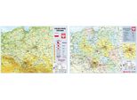 Supporto Bifacciale Con La Mappa Della Polonia