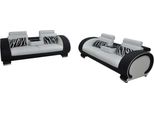 Divano Divano Sedile Tappezzeria Set Completo 3+3 Divani Divani Designer Pelle