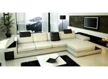Design Soggiorno Divano Tessuto Divano Tappezzeria Angolare Tessile Suite Led + Usb Beige