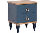 Comodino Blu-Marrone Mobili Di Design Per La Camera Dei Bambini Elegante Console Da Letto