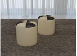 Sgabello Imbottito Di Design Poggiapiedi Ottomana Seduta Chaise Pufa Imbottita FT009