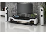 Rtv Tv Sideboard Tavolo In Pelle E Vetro Mobile Tv Tavolo Designer Nuovo TS1004