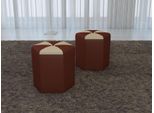 Sgabello Imbottito Di Design Poggiapiedi Ottomana Seduta Chaise Pufa Imbottita FT007