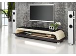 Rtv Tv Sideboard Tavolo In Pelle E Vetro Mobile Tv Tavolo Designer Nuovo TS1001