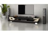 Rtv Tv Sideboard Tavolo In Pelle E Vetro Tavolo Mobile Tv Designer Nuovo TS1006